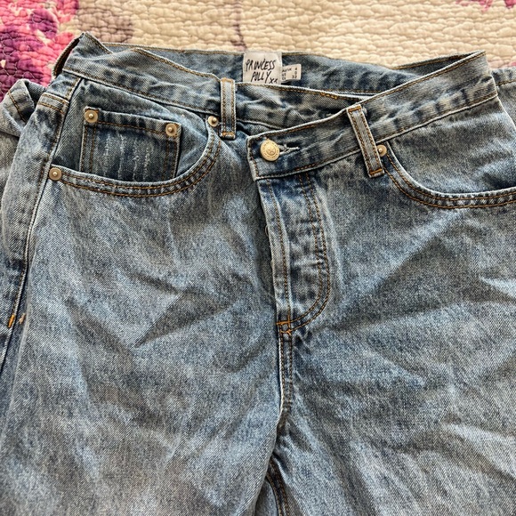 Princess Polly Asymmetric Straight Leg Jeans - Picture 2 of 3